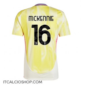 Juventus Weston McKennie #16 Seconda Maglia 2024-25 Manica Corta